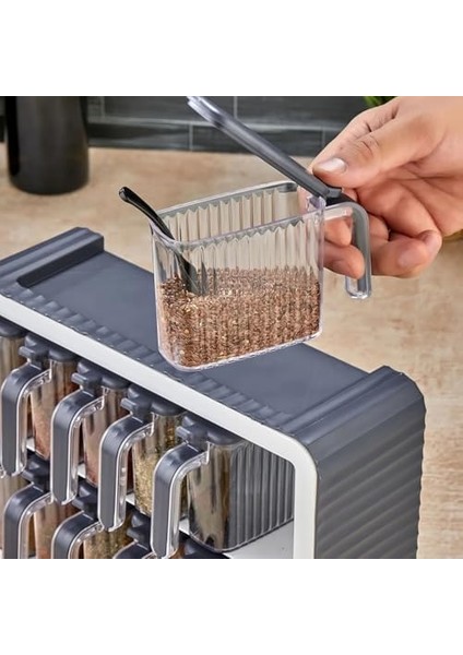 12 Li Kendinden Yapışkanlı Kapaklı Kaşıklı Takımı - Kulplu ( ) modelleri