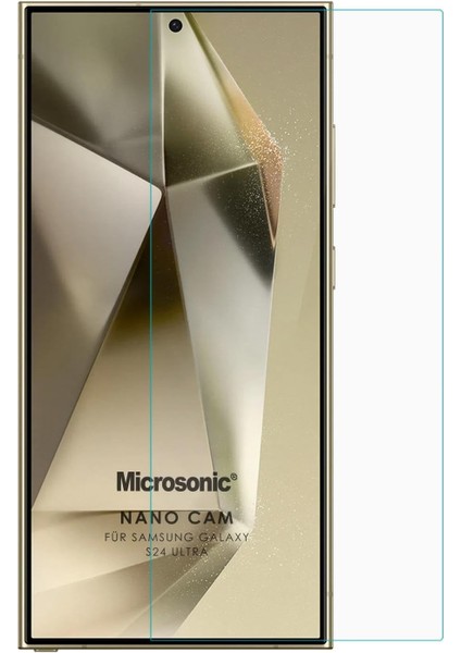 S24 Ultra Glass Cam Ekran [ S24 Ultra ile Uyumlu Ekran - Şeffaf]