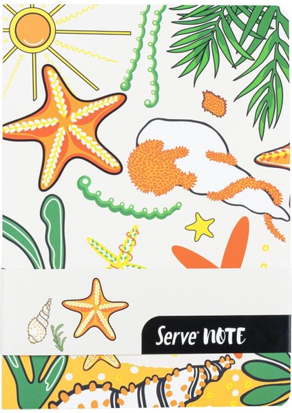 Defter 15 x 21 Cızgılı Desenli Hardal Sarı