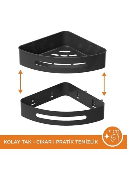 Bagno Smart Köşe Süngerlik 20X20 Cm.,mat Siyah fiyatları