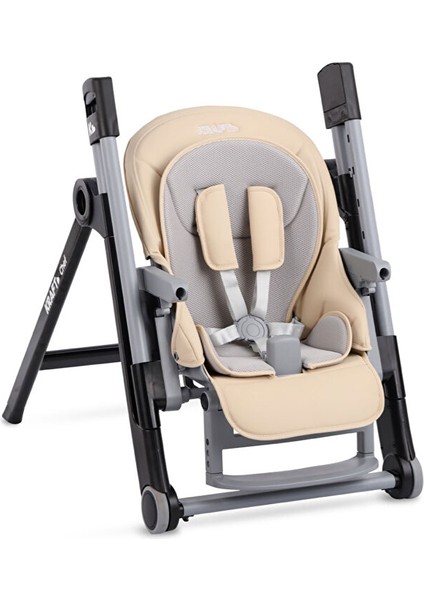 Chef Mama Sandalyesi, Çok Kademeli Yatış, 7 Kademe Yükseklik, Çift Tepsili, Katlanabilir, 0 - 15 K, Bej fiyatları