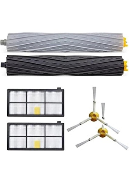 ile Uyumlu Roomba 800 850 860 861 864 866 870 880 890 900 960 980 Serisi Filtre,fırça Yedek Parça Yenileme Seti-6 Parça