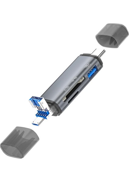 Gn-26 3 In 1 Otg Kart Okuyucu USB - Micro USB - Type-C Hub