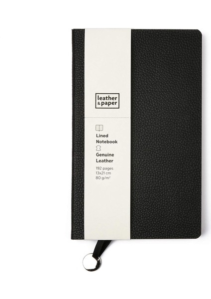 & LP1112 Defter, Siyah, Çizgili