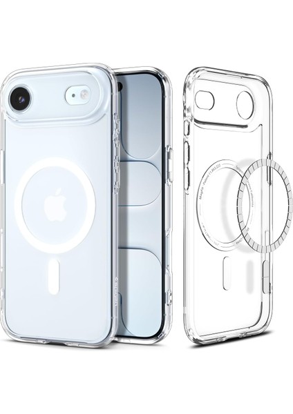 Air ile Uyumlu Ince Magsafe Kılıf Ultra Hybrid Sararma Karşıtı Duraclear Hava Kanalı Teknolojisi Askeri Sınıf Koruma Magfit Clear Şeffaf Kapak - ACS10051