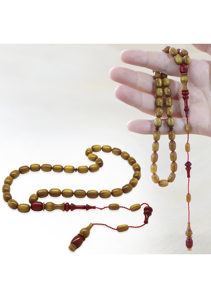 Sistemli Her Tanesi ve Imamesi Usta Işçilikli Kapsül Kesim Sedefli Kahverengi Kırmızı Katalin Tesbih fiyatları