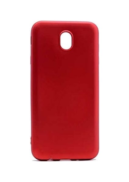 Galaxy J5 Pro Uyumlu Mat Yumuşak Silikon Kılıf (Kırmızı)