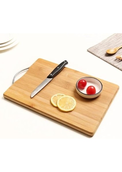 Ahşap Kesme Tahtası Çelik Saplı Sebze Doğrama Tahtası Et Sebze Doğrama Tahtası Peynir Servis Sunum Tepsisi 30X20 cm modelleri