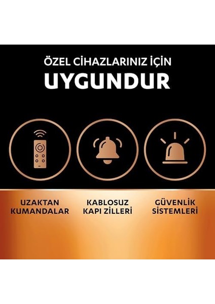 MN27 Alkalin Özel Pil (Tekli) 12V (A27 L828), Uzun Kullanım Ömrü, Uzaktan Kumandalarda, Kablosuz Kapı Zillerinde, Sistemlerinde Kullanım Için fiyatları