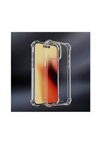 15 ile Uyumlu (6.1 Inç) Şeffaf Tpu Silikon Kılıf, Darbe Emici Transparent Clear Kapak modelleri