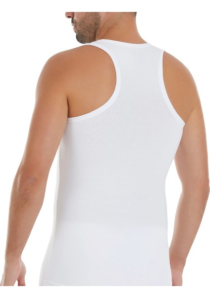 3'lü Erkek Beyaz Formen Rambo Sırtı Çarpaz Likralı Askılı Atlet fiyatları