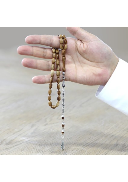 Kuka Tesbih - Kahverengi - Kararmaz Metal Kral Püsküllü - Kapsül Kesim modelleri