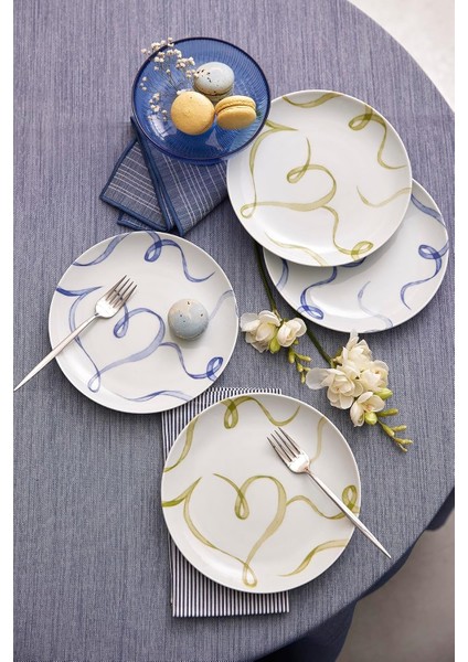 Grazia 4 Parça 21 cm Pasta Tabağı