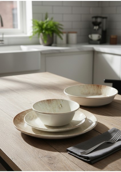 24 Parça 6 Kişilik Porselen Yemek Takımı