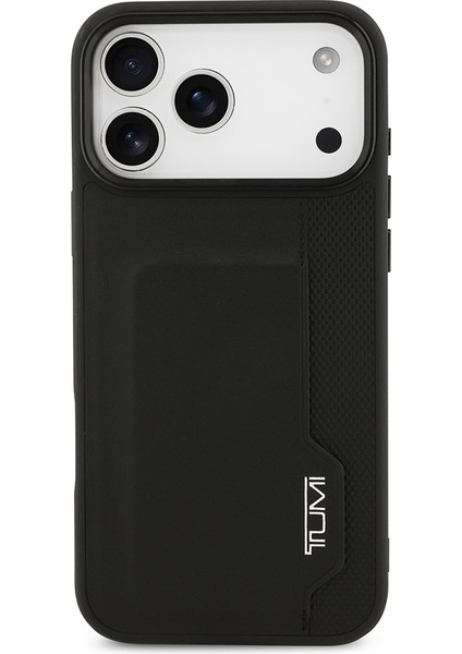 iPhone 17 Pro Max Uyumlu Kılıf Tumı Orjinal Lisanslı Deri Dikey Kartlıklı Kapak Siyah modelleri