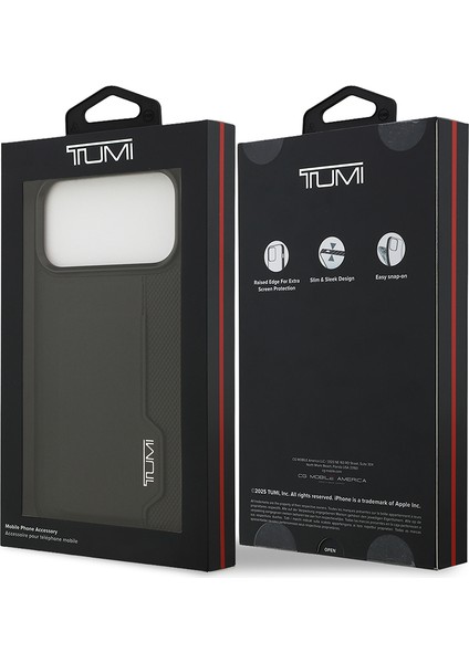 iPhone 17 Pro Max Uyumlu Kılıf Tumı Orjinal Lisanslı Deri Dikey Kartlıklı Kapak Siyah