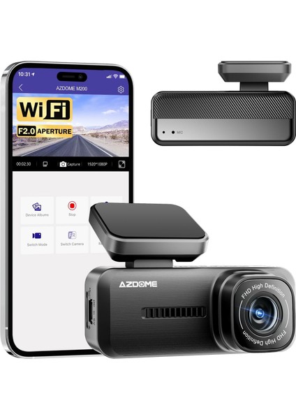 Otomobiller Için M200 1080P Mini Çizgi Kamerası