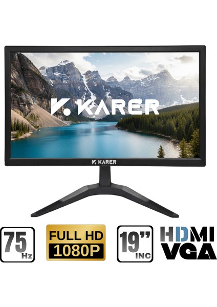 19" LED Gaming Monitör KR-19FHD – Full Hd