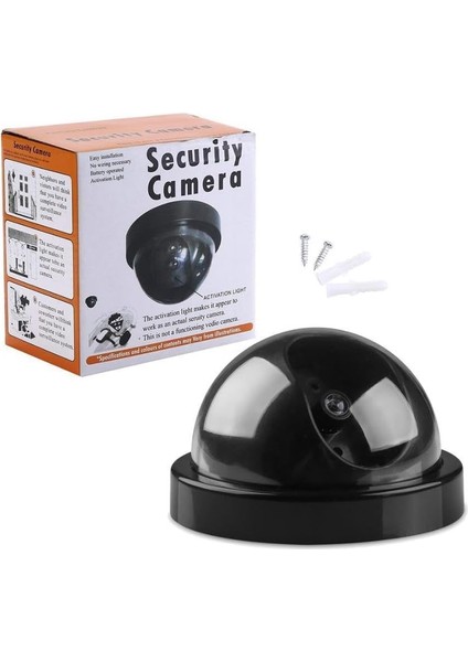 3b LED Işıklı Sahte Dome Güvenlik Kamerası Hırsız Caydırıcı