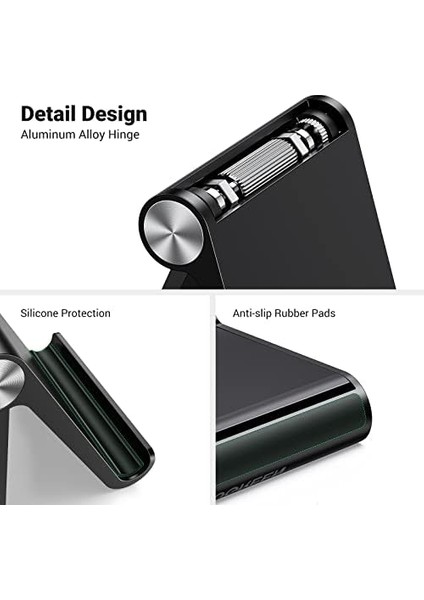 Çok Açılı Masaüstü Telefon Standı Siyah fiyatları