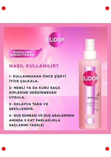 100 Kurtarıcı Işıltı Veren Saç Spreyi 200 ml fırsatları