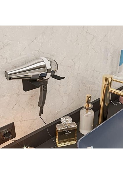 Saç Kurutma Makinesi Tutucu, Saç Kurutma Makinesi Tutacağı, Kuaför Fön Makinesi Askısı, Berber Saç Kurutma Makinesi Askısı (Siyah, Metal) fiyatları