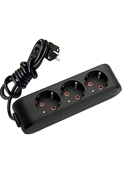 Multi-Let Siyah Üçlü Priz Topraklı Kablolu Çocuk Korumalı 5 mt modelleri