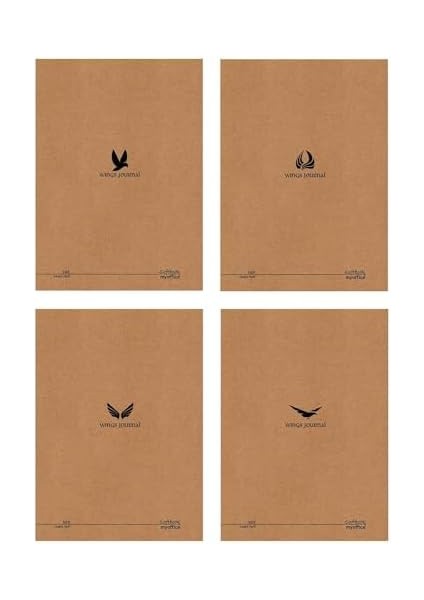 Journal 4&apos;lü Defter Seti - A5, Çizgili, Kapak, 96 Sayfa fiyatları