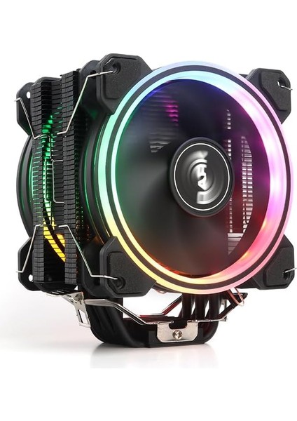 Dark Freezer X128, 2X12CM Frgb Led&apos;li, Intel & Amd Uyumlu, 4pin Pwm Fanlı, 6x Isı Borusu, Direkt Kontak Işlemci Soğutucu (DKCCX128)