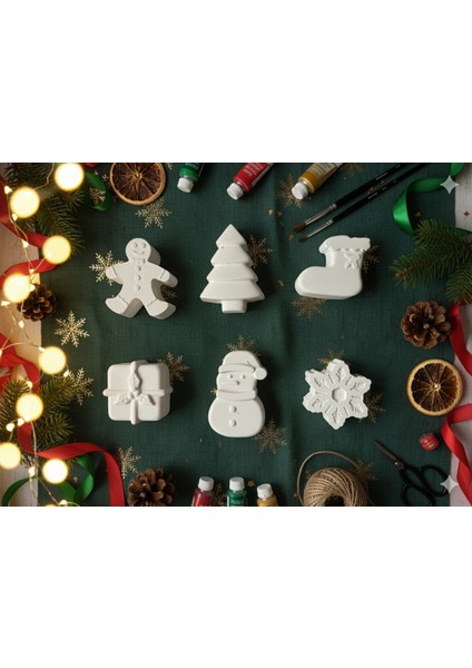 Yılbaşı Özel Kendin Yap Taştozu Boyama Seti Yaratıcı Çocuk Hediye ve Aile Aktivite Seti Yılbaşı Süsü fiyatları