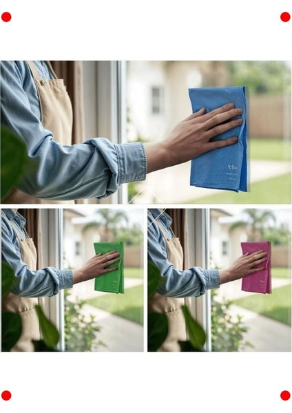 3'lü Mikrofiber Cam Temizleme Bezi Seti fiyatları