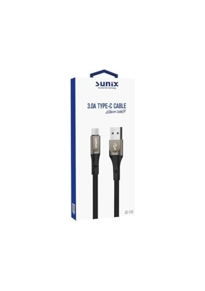 3.0A Usb-A Type-C Örgülü Secret Data ve Şarj Kablosu SC-122 fiyatları