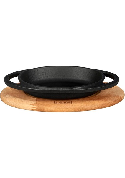 Pişirme Kabı Lv Eco O Tv 1510 K4 Oval Tabak Çanak ve Tabak, Ahşap, Ölçüler 15 x 10 Cm, Dökme Demir, Siyah