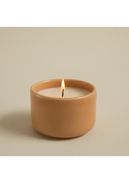 El Yapımı Kaseli Mum Bej modelleri