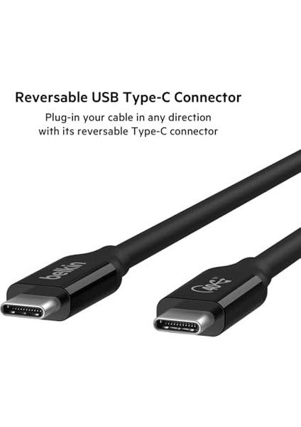 Usb4 USB C - USB C Kablosu 2,6 Ft (100 W&apos;a Kadar Güç Sağlama, 40 Gb/sn Veri Aktarım Hızı ve Thunderbolt 3, USB 3.2 ve Daha Fazlası ile Geriye Dönük Uyumluluk ile USB If Sertifikalı) modelleri