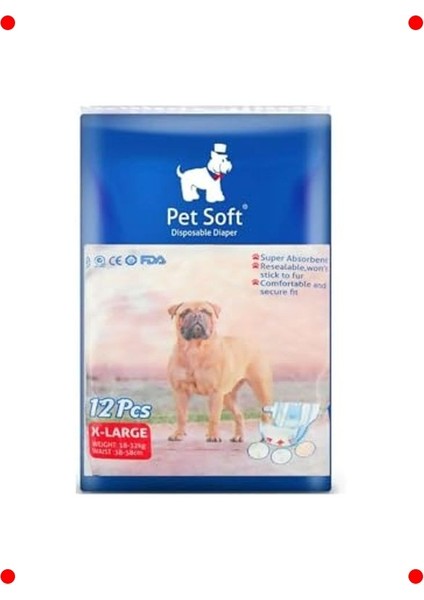 Süper Emici Evcil Hayvan Eğitim Pedi X-Large 12 Adet