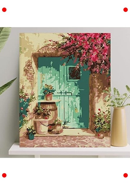 Sayılarla Boyama Tuval Seti (40X50 Cm, Yeşil Kapı)