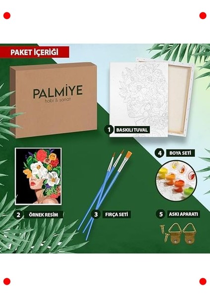 Sayılarla Boyama Tuval Seti (40X50 Cm, Yeşil Kapı) fiyatları