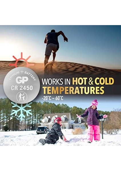 Batteries CR2450 2450 Boy Lityum Düğme Pil, 3 Volt, 5&apos;li Kart fiyatları