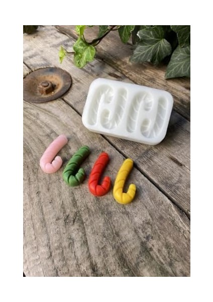 Concept Baston Şeker Mini Dörtlü Mum Kalıbı (Silikon) fiyatları