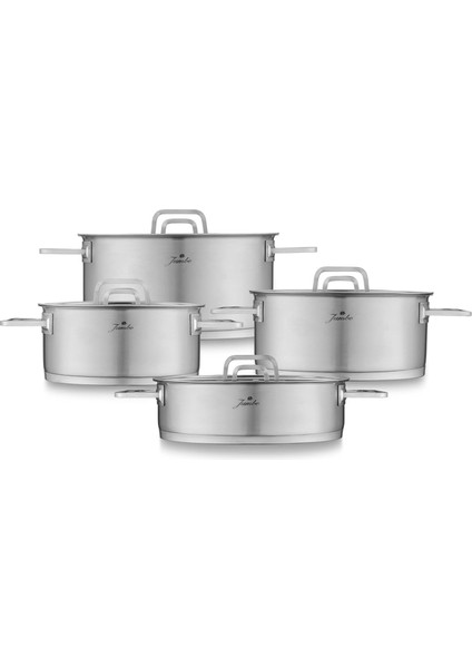 Montreal 8 Parça Mat Çelik Tencere Seti