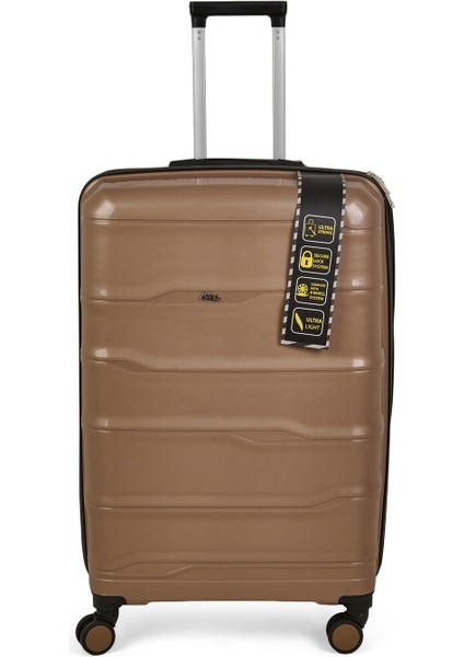 Pp Büyük Boy Valiz - Altın - 77X45X32 cm