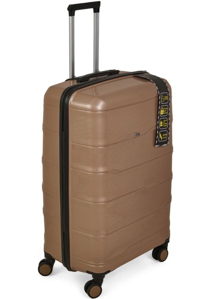 Pp Büyük Boy Valiz - Altın - 77X45X32 cm fiyatları