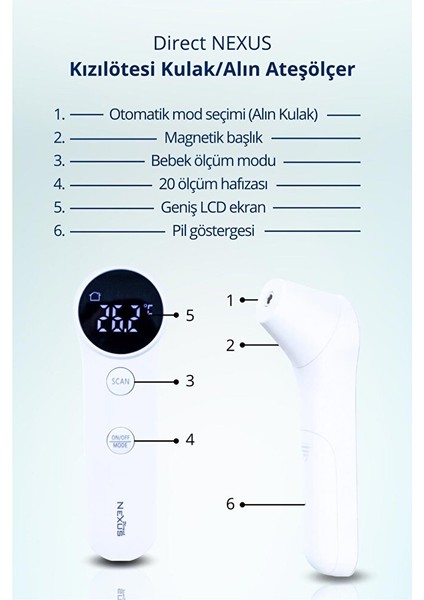 Dual Kulak&alın Ateş Ölçer fiyatları