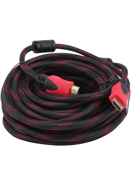 HDMI Kablo 3 Metre Örgülü Poşetli (1.4V - 3d)
