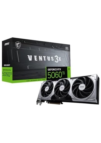 VGA Rtx 5060 Tı 8g Ventus 3x Oc RTX5060TI 8gb Gddr7 128B DX12 Pcıe 5.0 X16 (3xdp 1xhdmı) fiyatları