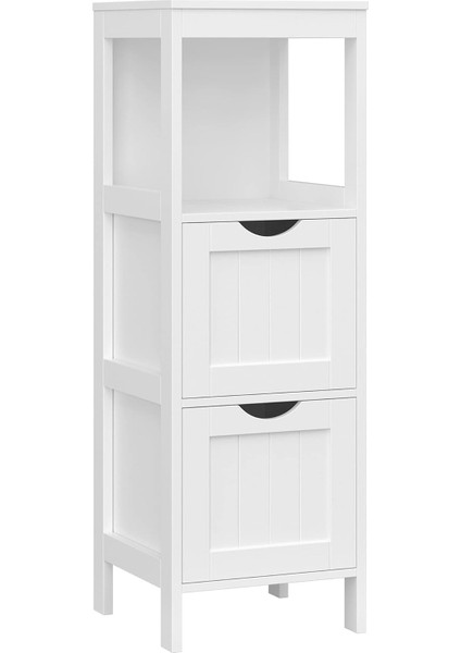 Dolabı, Çok Amaçlı Rafı, 4 Katlı, Ahşap, Köşe Dolabı, Ilaç Dolabı, Beyaz, BBC42WT, 30 x 89 x 30 cm