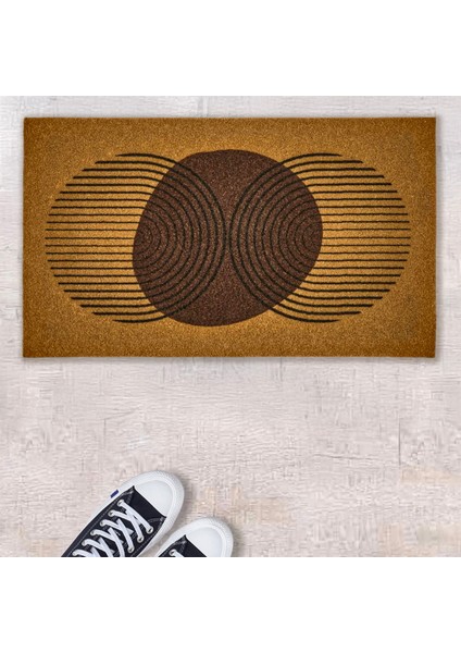 Welcome Paradoks Kapı Paspası - Bej / Kahverengi - 35X60 cm