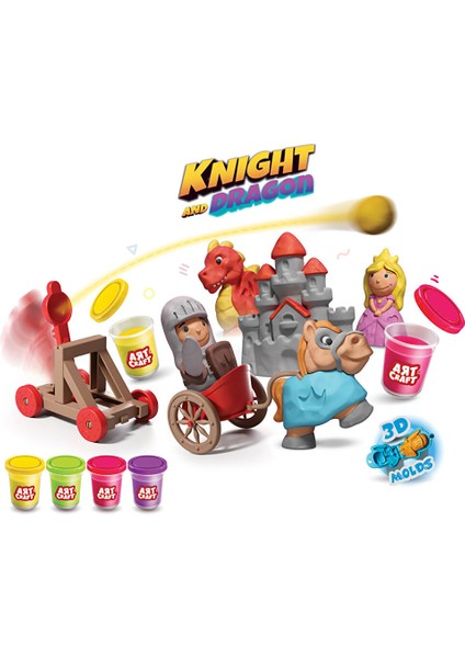 Şövalye ve Ejderha Oyun Hamur Set 280 gr modelleri