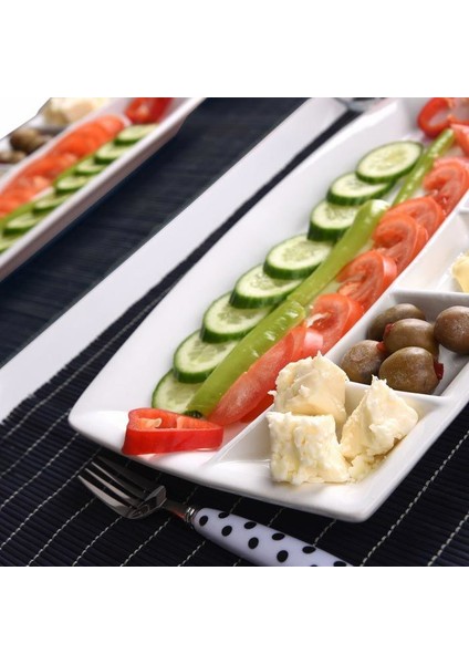 In Kitchen 6 Bölmeli Kahvaltı Tabağı - Beyaz fiyatları